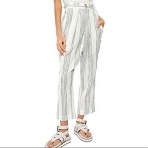 Size small Free people white striped harem pants